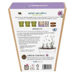Mini Meadow Seedballs And 3 Bamboo Pots & Saucers 5 Mini Meadow Seedballs And 3 Bamboo Pots & Saucers -Cheap Plants Store pl2000040778 card7 lg