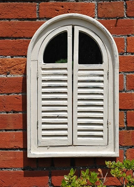 Garden Wall Mirror With Shutters 2 Garden Wall Mirror With Shutters - Image 2