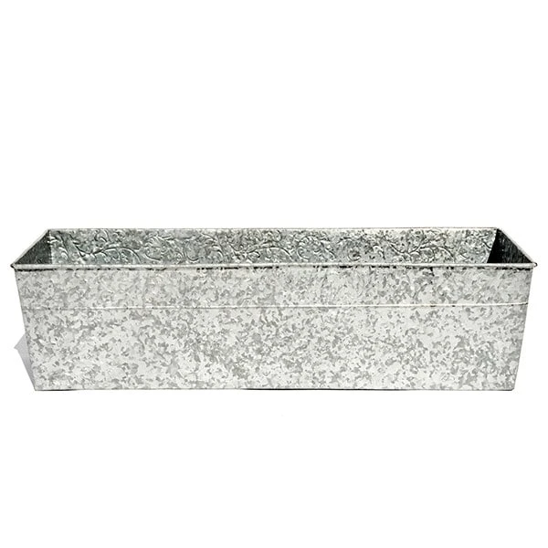 Embossed Galvanised Window Trough 7 Embossed Galvanised Window Trough - Image 7