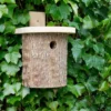 Natural Log Tit Nesting Box