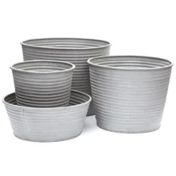 Ribbed Zinc Planter -Cheap Plants Store pr2000028781 card5 lg
