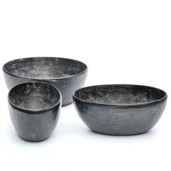 Rough Cast Aluminium Bowl - Charcoal Black -Cheap Plants Store pr2000028887 card5 lg