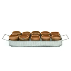 Terracotta Grow Pots - Set Of 10 With Tray 17 Terracotta Grow Pots - Set Of 10 With Tray -Cheap Plants Store pr2000029288 card9 lg