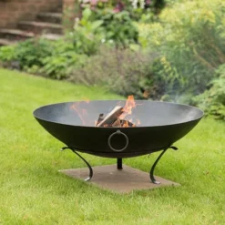 Iron Disc Fire Pit Bowl With Tripod Base -Cheap Plants Store pr2000029435 card4 lg