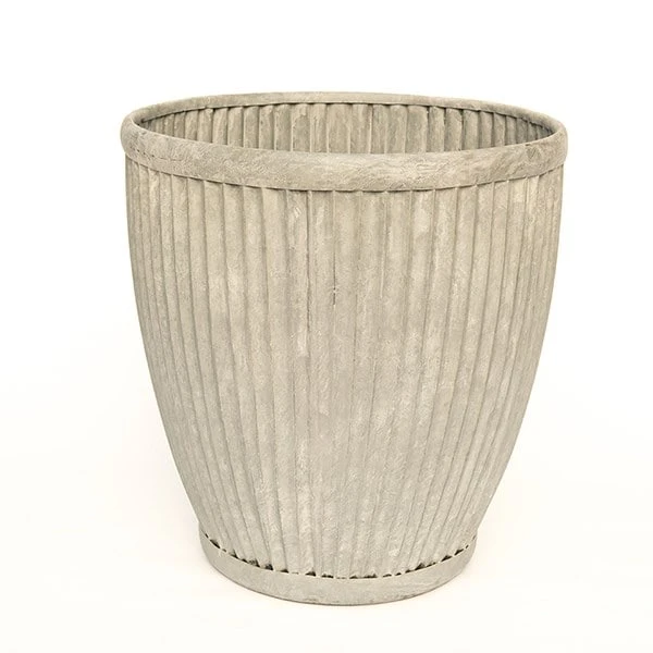 Tall Antique Zinc Dolly Pot 2 Tall Antique Zinc Dolly Pot - Image 2