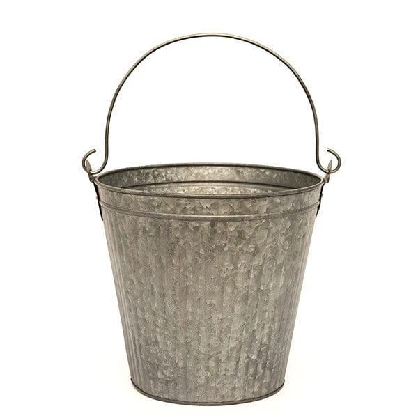 Galvanised Bucket 2 Galvanised Bucket - Image 2