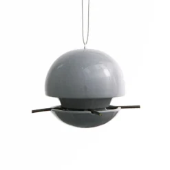 Clay Seed Feeder Grey