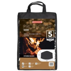 Small Round Fire Pit Cover - Black