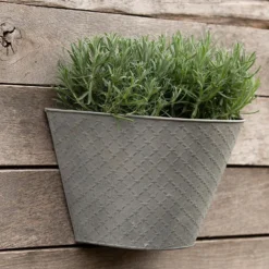 Aged Embossed Wall Planter - Aged Zinc -Cheap Plants Store pr2000033942 card4 lg