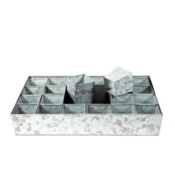 Galvanised Tray With 24 Grow Pods 9 Galvanised Tray With 24 Grow Pods -Cheap Plants Store pr2000037488 card4 lg