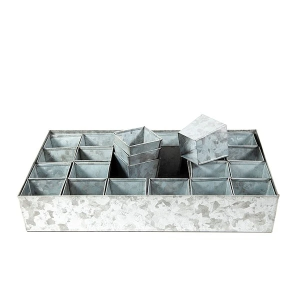 Galvanised Tray With 24 Grow Pods 4 Galvanised Tray With 24 Grow Pods - Image 4