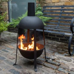 Hooded Jiko Fire Pit Warmer With FREE Fire Starter Dome
