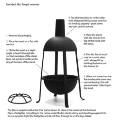 Hooded Jiko Fire Pit Warmer With FREE Fire Starter Dome -Cheap Plants Store pr2000037500 card9 lg