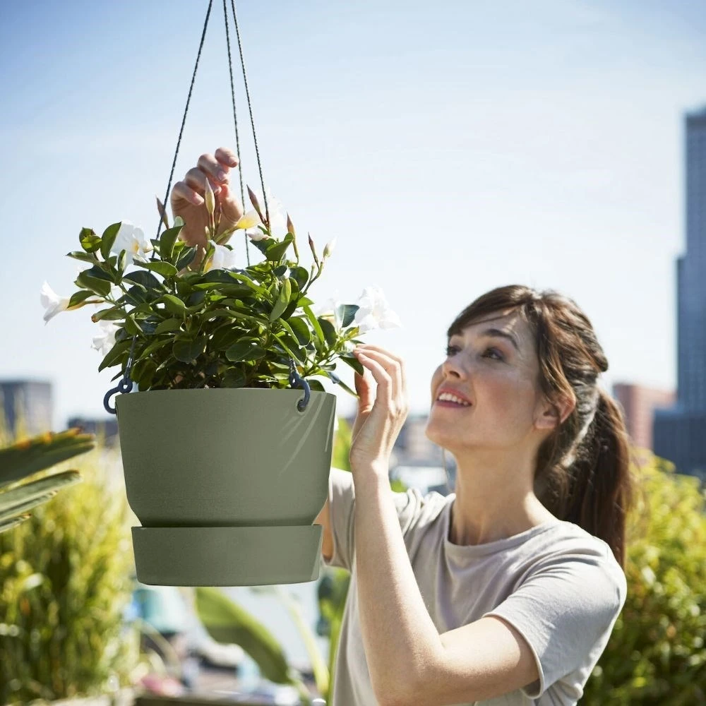 Greenville Hanging Basket Green 4 Greenville Hanging Basket Green - Image 4