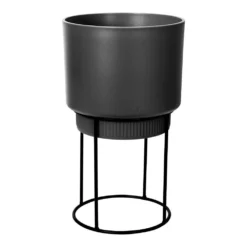 Matt Black Planter With Stand -Cheap Plants Store pr2000038250 card4 lg