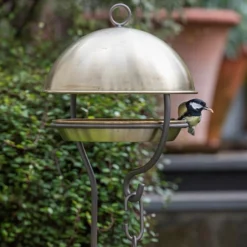 Brushed Brass Stake Bird Feeding Dome -Cheap Plants Store pr2000040687 card3 lg