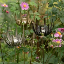 Flower Stake Tealight Holder - Antique Brass -Cheap Plants Store pr2000040770 card7 lg