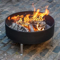 Fire Pit With Free Standing Cooking Grill - Stainless Steel Base 11 Fire Pit With Free Standing Cooking Grill - Stainless Steel Base -Cheap Plants Store pr2000041712 card4 lg