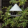 Bird Feeding Hut On Stake - Putty Grey