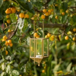 Hanging Tealight Lantern - Brass -Cheap Plants Store pr2000041742 card7 lg