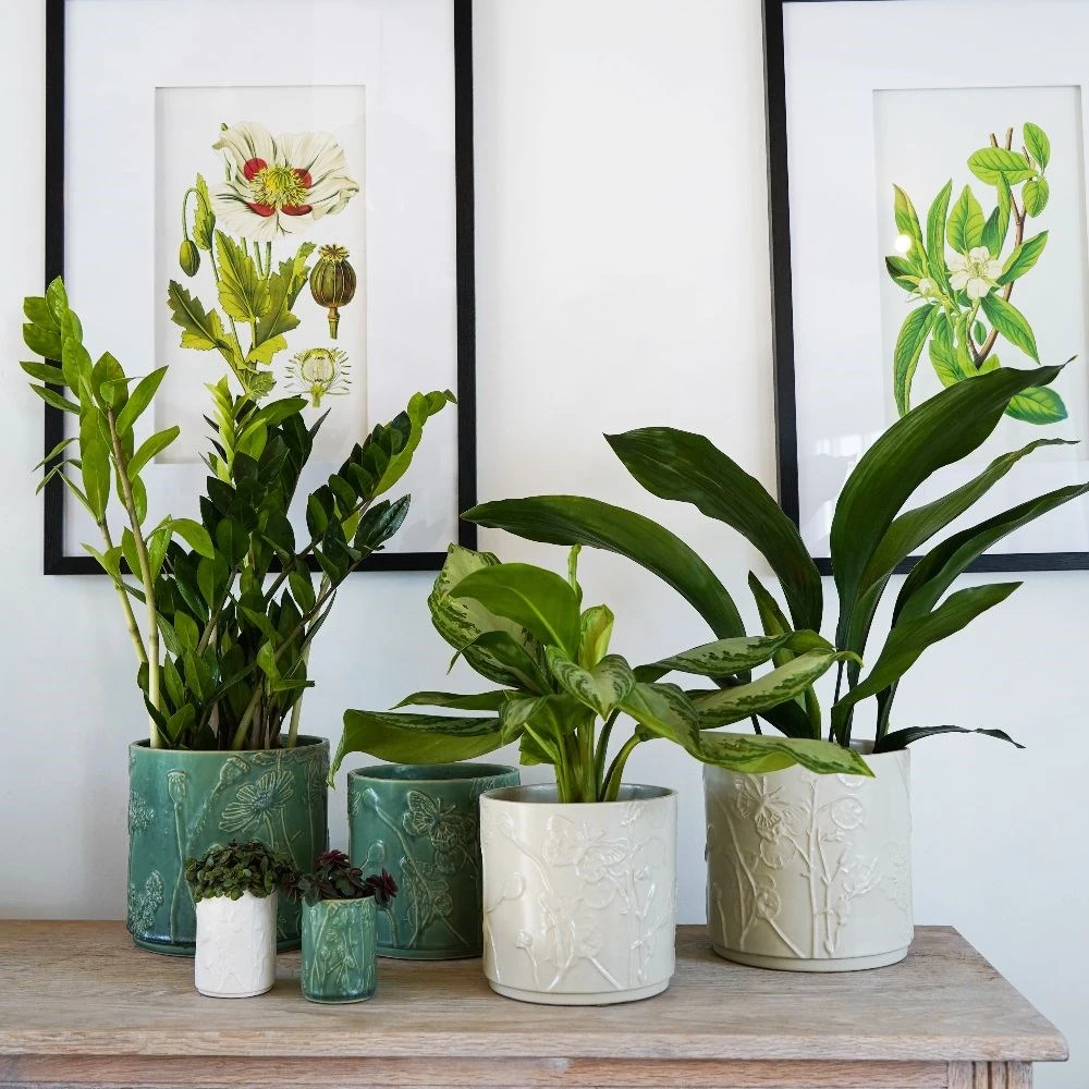 Stoneware Meadow Planter Olive 2 Stoneware Meadow Planter Olive - Image 2