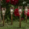 Damasque Stake Lights Bronze - Set Of 4