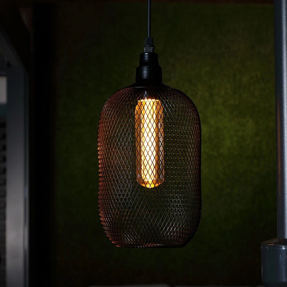 Black Mesh Pendant Light 1 Black Mesh Pendant Light