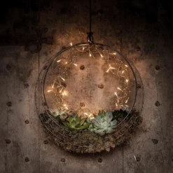 Metal Wreath Of Gold With LEDs 5 Metal Wreath Of Gold With LEDs -Cheap Plants Store pr2000046087 card3 lg