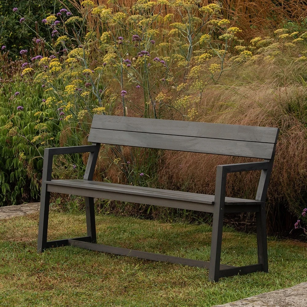 Mkaa Bench With Armrests - Three Seater 4 Mkaa Bench With Armrests - Three Seater - Image 4
