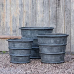 Greystoke Ribbed Planter - Aged Zinc -Cheap Plants Store pr2000046295 card3 lg