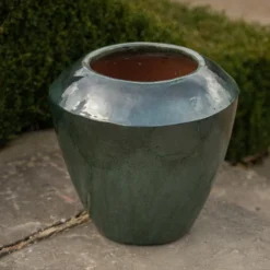 Glazed Terracotta Feature Pot - Moss Green -Cheap Plants Store pr2000046302 card4 lg