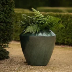 Glazed Terracotta Feature Pot - Moss Green -Cheap Plants Store pr2000046302 card6 lg