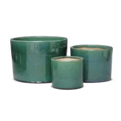 Glazed Ceramic Cylinder Crackle Green -Cheap Plants Store pr2000046309 card5 lg