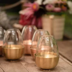 Tulip Tealight Holder - Brass -Cheap Plants Store pr2000046889 card5 lg