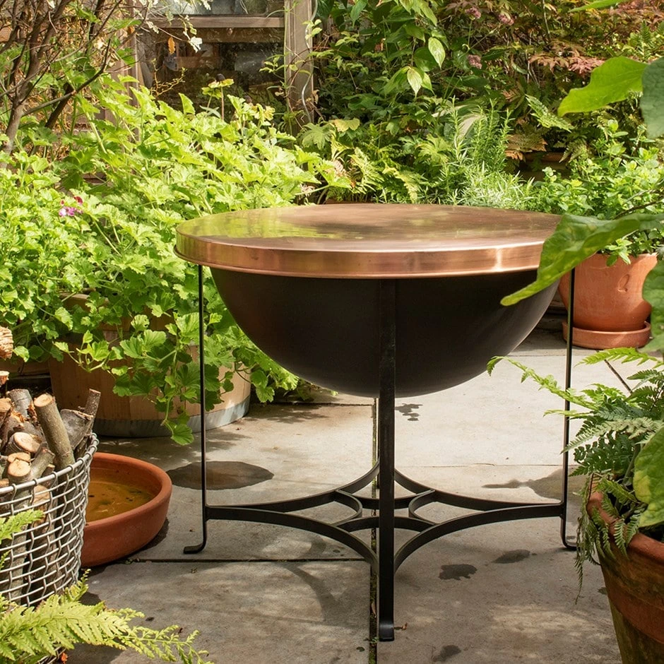 Fire Pit/table With Copper Top - Low 1 Fire Pit/table With Copper Top - Low