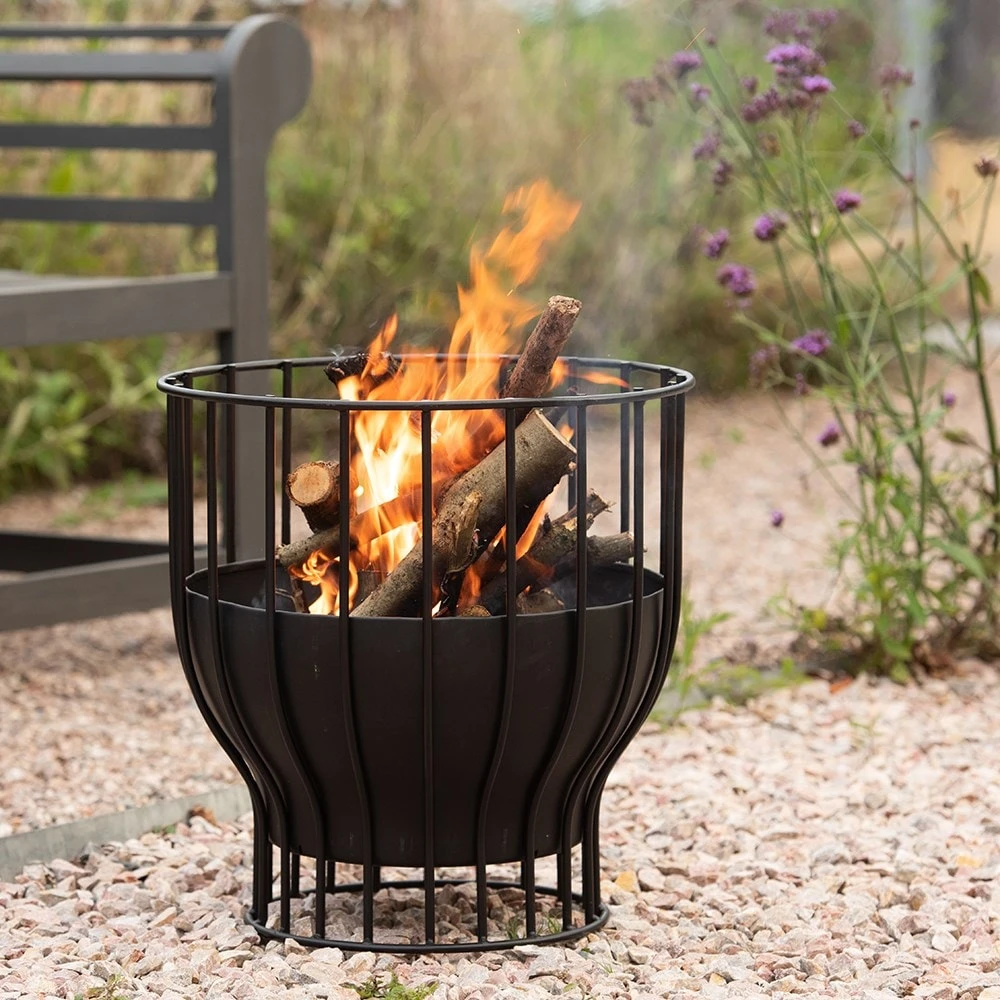 Fire Basket/table With Copper Top 2 Fire Basket/table With Copper Top - Image 2