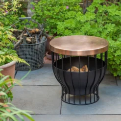 Fire Basket/table With Copper Top 13 Fire Basket/table With Copper Top -Cheap Plants Store pr2000046902 card4 lg