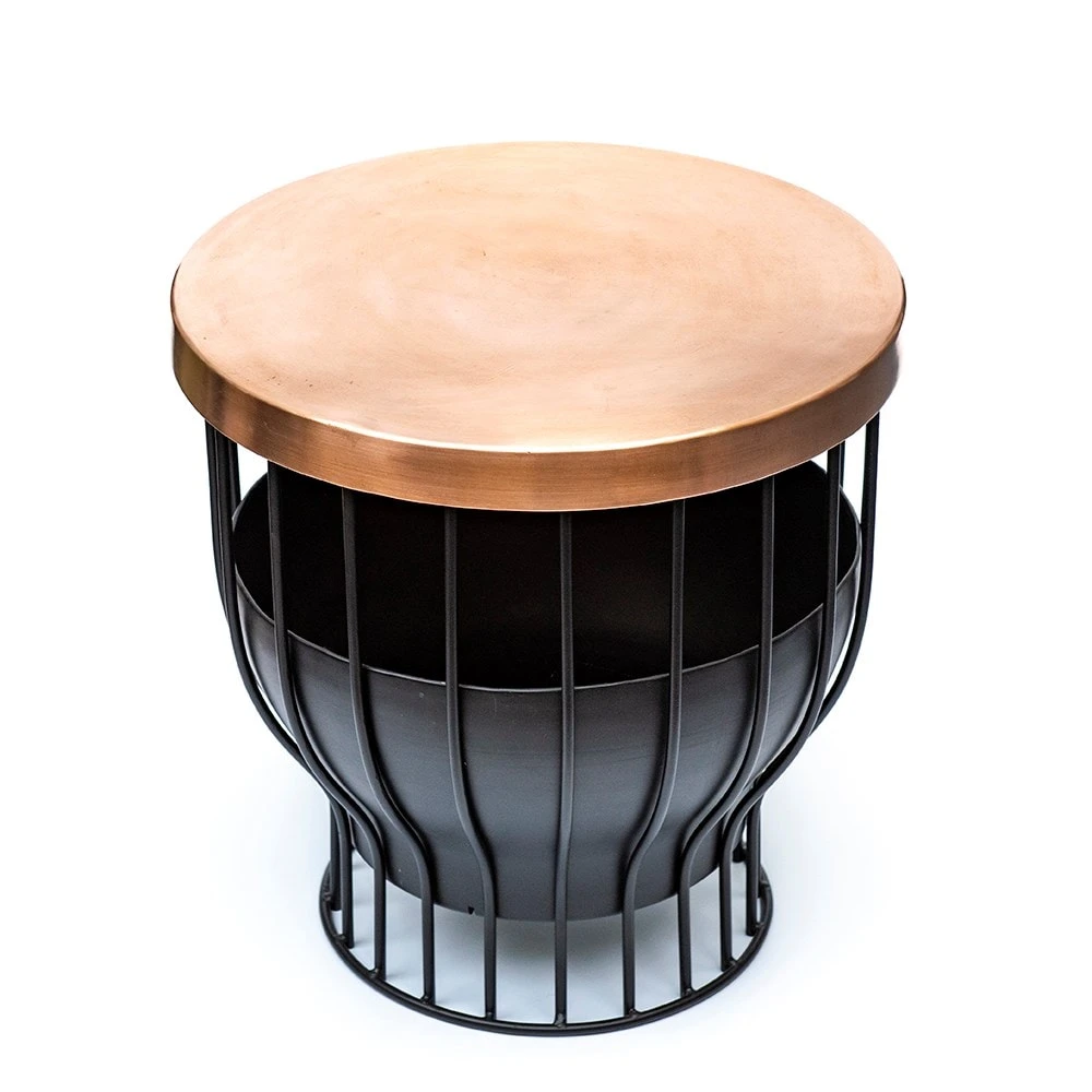 Fire Basket/table With Copper Top 5 Fire Basket/table With Copper Top - Image 5