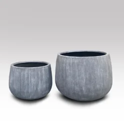 Ripple Bowl Planter - Ash Grey -Cheap Plants Store pr2000048719 card4 lg