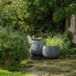 Ripple Bowl Planter - Ash Grey -Cheap Plants Store pr2000048719 card8 lg