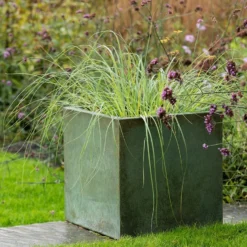 Square Terrace Planter - Verdigris