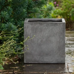 Square Terrace Planter - Weathered Cement -Cheap Plants Store pr2000048722 card3 lg