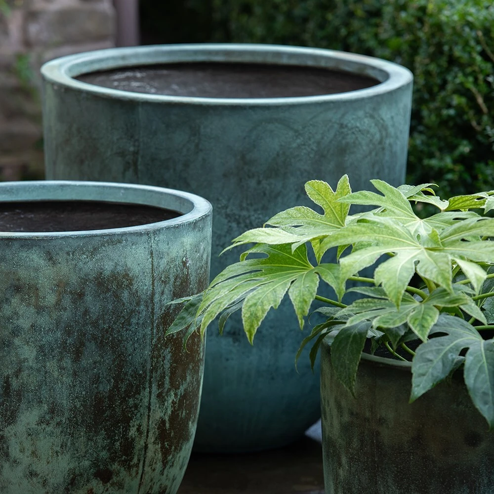 Drop Planter - Verdigris 3 Drop Planter - Verdigris - Image 3