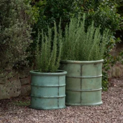 Greenwich Barrel Planter - Verdigris -Cheap Plants Store pr2000048731 card6 lg