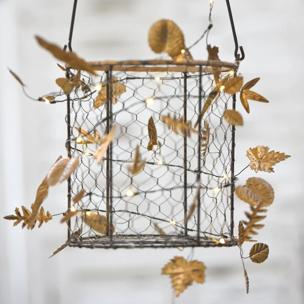 Gold Autumn Leaves Indoor Outdoor Battery Lights 3 Gold Autumn Leaves Indoor Outdoor Battery Lights - Image 3